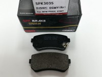 Колодка тормозная задняя (диск) I30 07-/ Pride/IX35 09-/Sonata YF/Sportage/Forte SP1187/SPK3035